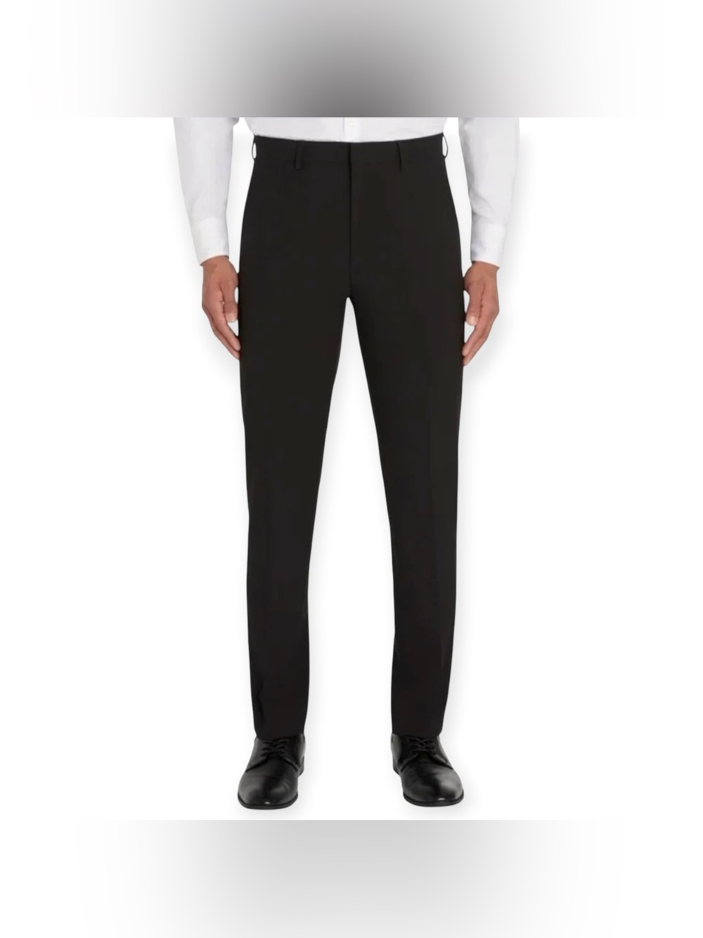Calvin Klein Men’s Slim Fit Dress Pants 38x32 Black Stretch Flat Front NWT